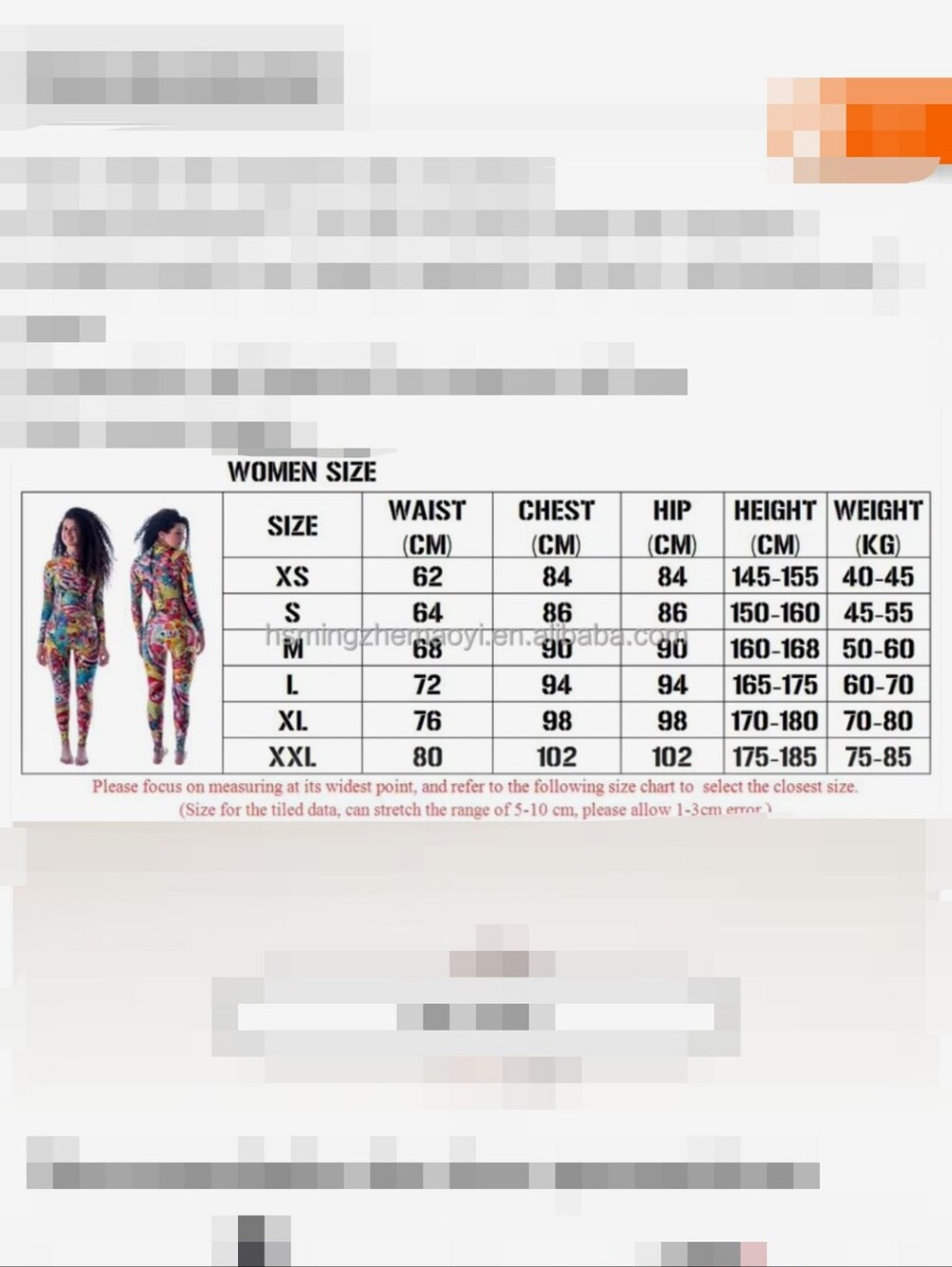 HiSEA Jeas Colorful Abstract Print One-Piece Neoprene Swimsuit - Multicolor - Picture 16 of 16